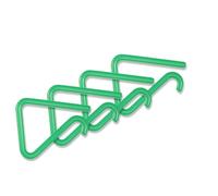 LifeChic Fermatovaglia set 4 in plastica 5x4 cm verde trasparente - clip fermatovaglia per tavolo 1-3 cm