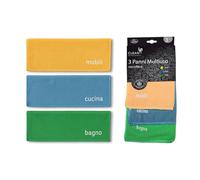 LifeChic Set Panni Microfibra Multiuso 30x30 cm (1 Confezione da 3 Panni) - Pulizia Casa, Cucina e Bagno, Multicolore