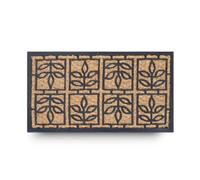 LifeChic Zerbino Spider con Fibre di Cocco, Tappeto Antisporco per Ingresso Rettangolare, 40X70 cm, Fondo in Gomma Antiscivolo - Stampa Serra