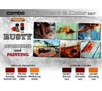 Lifecolor Arrugginito Pigmento & Colore Combo Set (22ml X 6) [LC-SPG03] Diorama