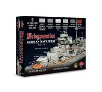 LifeColor German WWII Kriegsmarine Set 1 (22ml x 6) # LC-CS09