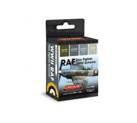 LIFECOLOR - Set Di Dipinti Raf Day Fighter Wwii Scheme |lifecolor|cf03| 4x22ml Modello Char Promo