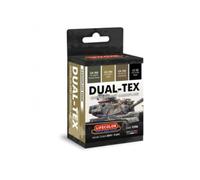 LIFECOLOR - Set di vernici Dual-tex 1970/80 Us Army Camouflage |lifecolor|cf05| 4x22ml Modello Char Promo