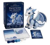 LIFECOSM 3D Arctic Winter Guardians DIY Patchwork Kit (Frost Dragon)