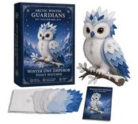 LIFECOSM 3D Arctic Winter Guardians DIY Patchwork Kit (Winter Owl)