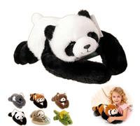 LIFECOSM Weighted Panda Stuffed Animal, The Weighted Animals for Adult, Soft Plush Huggable Pillow for Stress & Comfort (Panda, 17.7in / 0.95lb)