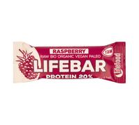 LifeFood - Barretta proteica Lifebar al lampone BIO, 47 g Certificato CZ-BIO-001
