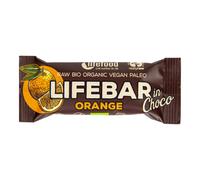 LifeFood - Lifebar arancia al cioccolato BIO, 40 g Certificato CZ-BIO-001