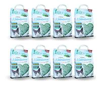 LifeGreen Lettiera Naturalissima per gatti 16 kg Tè Verde, con Fibra di Pisello e Amido di Mais, Vegetale, Biodegradabile, Agglomerante, Elimina odori