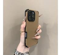 LIFEKA Custodia di lusso colorata per iPhone 16, 15, 14 Plus, 13, 12, 11 Pro Max, in morbido silicone, antiurto, opaca, semplice, color cachi, per iPhone 14 Pro.