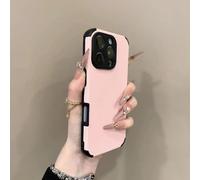 LIFEKA Custodia di lusso colorata per iPhone 16, 15, 14 Plus, 13, 12, 11 Pro Max, in morbido silicone, antiurto, opaca, semplice, rosa, per iPhone 14 Pro Max