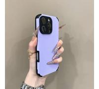 LIFEKA Custodia di lusso colorata per iPhone 16, 15, 14 Plus, 13, 12, 11 Pro Max, in morbido silicone, antiurto, opaca, semplice, viola, per iPhone 13 Pro.