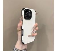 LIFEKA Custodia di lusso colorata per iPhone 16, 15, 14 Plus, 13, 12, 11 Pro Max, in morbido silicone, antiurto, opaca, semplice, bianca, per iPhone 14 Pro Max