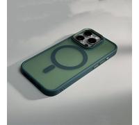 LIFEKA Custodia di lusso per la protezione della fotocamera del telefono per iPhone 11 12 13 14 15 16 Pro Max Plus, custodia opaca con ricarica wireless, verde, per iPhone 16
