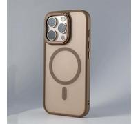 LIFEKA Custodia di lusso per la protezione della fotocamera del telefono per iPhone 11 12 13 14 15 16 Pro Max Plus, custodia opaca con ricarica wireless, oro, per iPhone 11