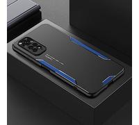 LIFEKA Custodia in metallo alluminio per Xiaomi Redmi Note 11S 11 Pro Plus 4G 5G Cover in silicone opaco Custodia per telefono di lusso per Redmi Note 11E Pro,Nero blu,Per Redmi Note 11 Pro