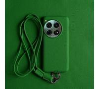 LIFEKA Custodia in pelle di lusso per Oneplus 13 12 10Pro 11R 9Pro 10T 12R con tracolla e cordino, verde, per OnePlus Ace 2