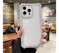 LIFEKA Custodia trasparente antiurto con glitter scintillanti per iPhone 16, 15, 14, 13, 12 e 11Pro Max, in silicone morbido e spesso, grigio, per iPhone 11