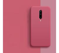 LIFEKA Per Oneplus 8 9 5T 6T 7 7T Pro Custodia Liquid Silicone Soft TPU Cover per telefono per One plus 5 6 7 10 Pro 9 Custodia, rosso camelia, per Oneplus 6
