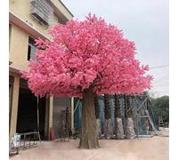 Lifelike Pink Artificial Cherry Blossom Tree - Fake Sakura with Realistic Bark for Hotel Lobby & Home Entryway, Bold Floral Focal Point(2 * 1.5M)