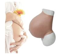 Lifelike Silicone Pregnancy Belly - Adjustable Fake Baby Bump for Cosplay & Performances, Breathable Lightweight Design with Real Skin Touch