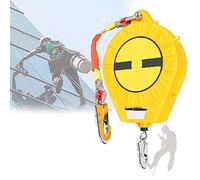 Lifeline - Protezione anticaduta retrattile con doppia serratura per la sicurezza del tetto, dispositivo anticaduta portatile, strumento di protezione dell'altezza della bobina di inerzia