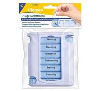 Lifemed - Dispenser settimanale per vassoi da 7 giorni, 12,8 x 11,2 x 4,2 cm, 40 pezzi