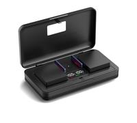 LIFEMOI CGA-S002E/DWM-BM7 (1000mA) - Set caricabatterie multifunzione per fotocamera (incluse due batterie) compatibile con fotocamere Panasonic Lumix DMC-FZ1/FZ4/FZ5/FZ10//FZ15K/FZ1B/FZ2/FZ20