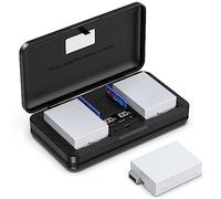 LIFEMOI LP-E8 (1500mA) - Set caricabatterie multifunzione per fotocamera (incluse due batterie) compatibile con Canon EOS Rebel T2i, T3i, T4i, T5i, Kiss X5, X4, X6, X6i, X7i, 550D, 600D, 650D, 700D