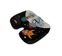 Lifenaxx Cuscino da sedia per bambini e neonati con personaggi Benjamin Blumchen - Cuscini per sedie per casa, scuola, treno, viaggi, automobili - Cuscino ergonomico in memory foam per sedie, sedili