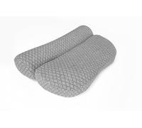 Lifenaxx LX-044 Cuscino in materiale traspirante e morbido per il sollievo dal dolore al collo e alle spalle con fodera rimovibile e lavabile - Per chi dorme sul fianco, sulla schiena pancia