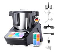 Lifenaxx Macchina da Cucina Intelligente Master Chef LX-050 - ciotola in acciaio inox da 3 L, controllo Wi-Fi e tramite app, display touchscreen da 7″, 15 programmi automatici