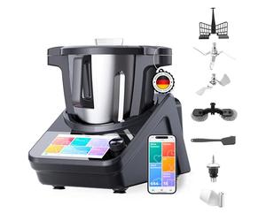 Lifenaxx Macchina da Cucina Intelligente Master Chef LX-050 - ciotola in acciaio inox da 3 L, controllo Wi-Fi e tramite app, display touchscreen da 7″, 15 programmi automatici