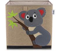 Lifeney Scatola contenitore con motivo koala I Scatola portagiochi con motivo animale adatta a scaffali a cubo I Scatola portaoggetti per la cameretta dei bambini I Cestino portaoggetti per bambini