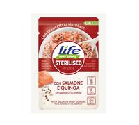 LIFEPETCARE LIFE GATTO STERILISED MOUSSE SALMONE QUINOA 70GR (bustina)