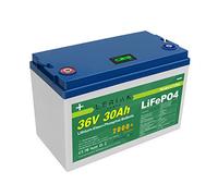 LiFePO4 - Batteria 36 V, 30 Ah, 40 A, 1080 Wh, al litio, per modellismo, campeggio, barca
