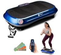 LifePro - Piattaforma vibrante per allenare tutto il corpo, con elastici per fitness, attrezzatura per allenamento a casa, con telecomando, fasce di bilanciamento, video e manuale