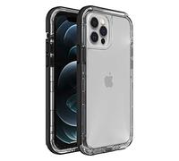 LifeProof NEXT SERIES - Cover per iPhone 12 e iPhone 12 Pro, cristallo nero (trasparente/nero)