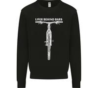 Lifer Behind Bars Cycling Cyclist Funny Uomo Sweatshirt Jumper