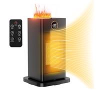 LIFERUN 1500W Termoventilatori Ceramici Compatti con Umidificatore Integrato, Timer, Telecomando, ECO, Oscillazione, Doppia Protezione Stufette Elettriche Silenzioso per Piccoli Spazi di a 10-20 mq