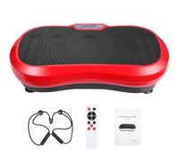 LIFERUN Pedana Vibrante,120 Livelli di Intensità,10 Programmi di Allenamento,Motore Silenzioso,Dispositivo Fitness Domestico,Allenamento Completo del Corpo,Massaggiatore con Telecomando,180 kg,Rosso