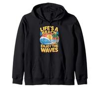 Life's A Beach Enjoy The Waves Vacanze estive - Felpa con Cappuccio