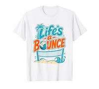 Life's a Bounce Beach Volley Vibes Summer Coastal Maglietta
