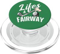 Lifes A Fairway - Pallina da golf divertente con citazione del papà PopSockets PopGrip per MagSafe