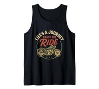 Life's a Journey Enjoy The Ride Moto Vintage Biker Canotta