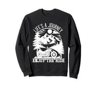 Life's a Journey Enjoy the Ride Moto Vintage Biker Felpa