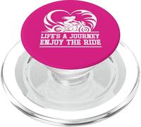 Life's A Journey Enjoy The Ride Vintage Motociclista PopSockets PopGrip per MagSafe