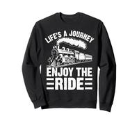 Life's a Journey Enjoy The Ride Vintage Retro Vibes Felpa