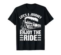 Life's a Journey Enjoy The Ride Vintage Retro Vibes Maglietta