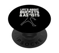Life's About Benne & Assists - Pallacanestro PopSockets PopGrip Adesivo